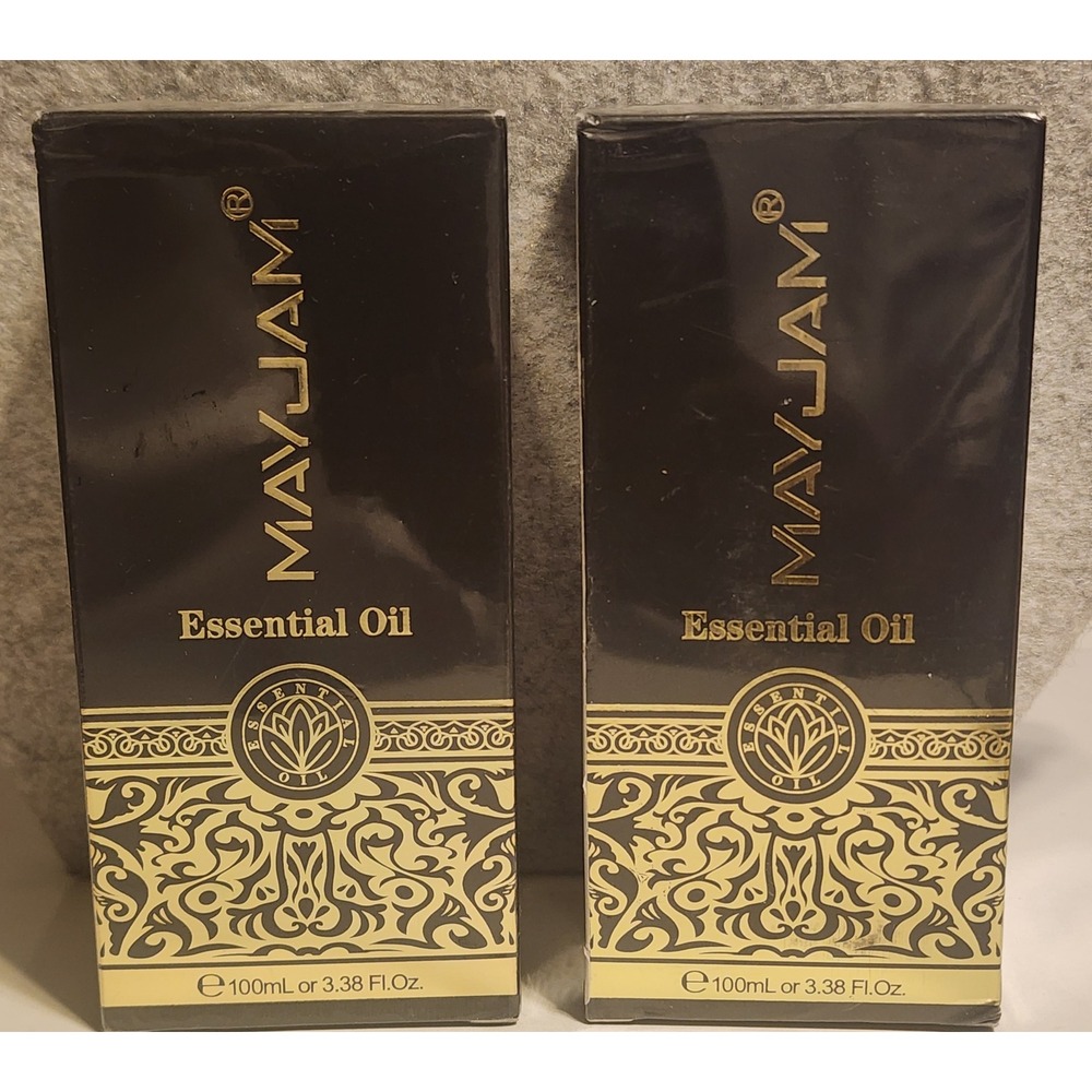 Lot of 2 Mayjam Peppermint Essential Oil 100ml 3.38 fl oz Each Sealed New
